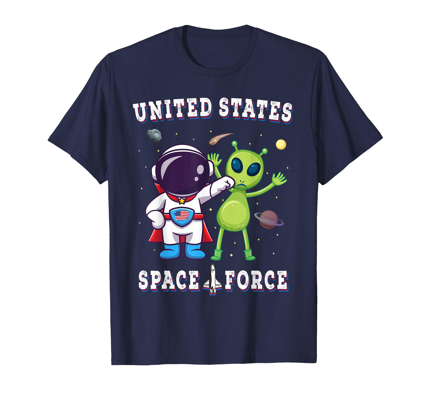 United States Space Force Funny Alien Military T-Shirt