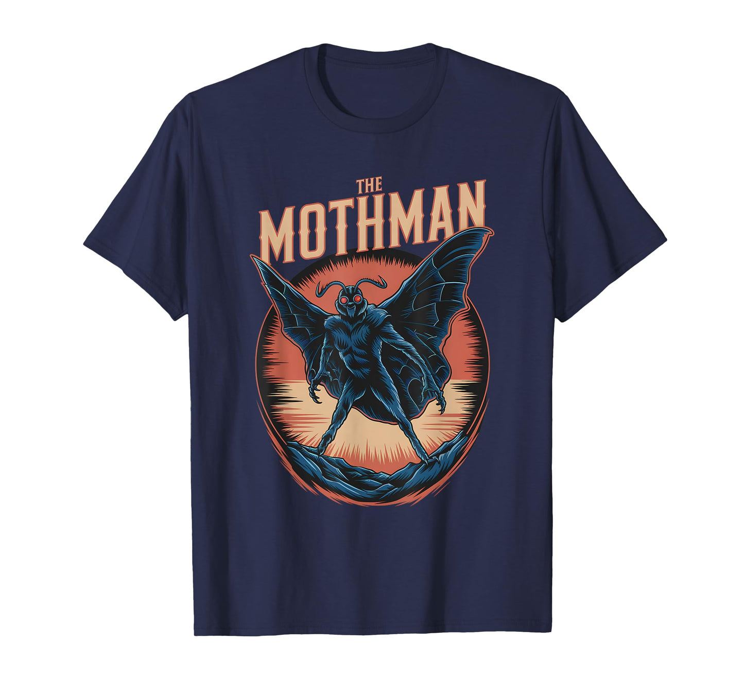 Moth Man Meme Cryptid Creature Monster Retro Mothman T-Shirt