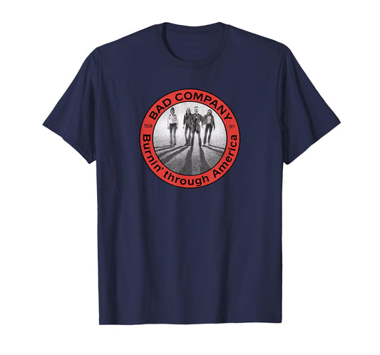 Bad Company Burnin' Through America Tour 1977 T-Shirt