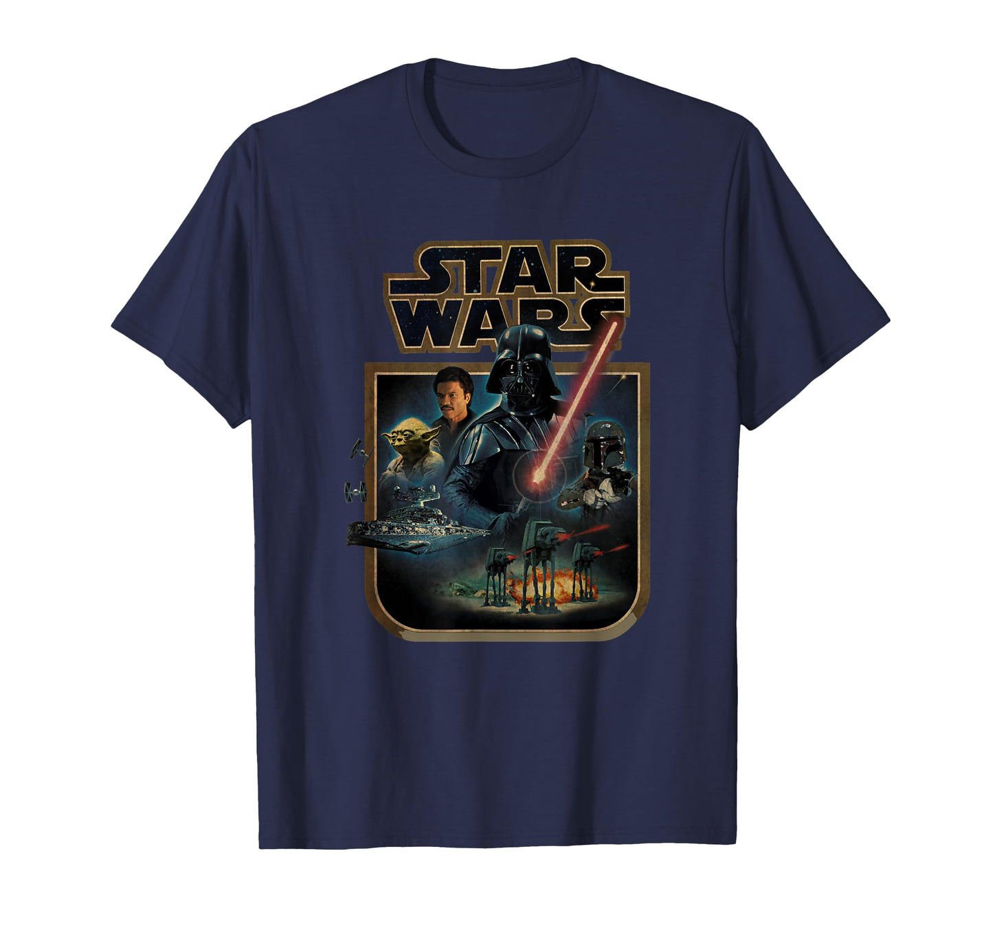 Star Wars The Empire Strikes Back Vintage Collage Poster T-Shirt