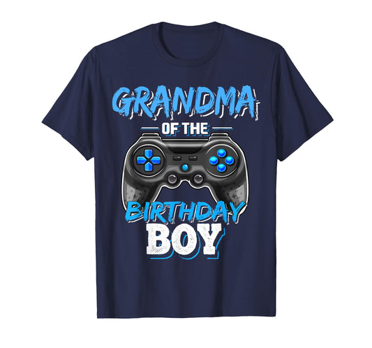 Grandma of the Birthday Boy Matching Video Game Birthday T-Shirt