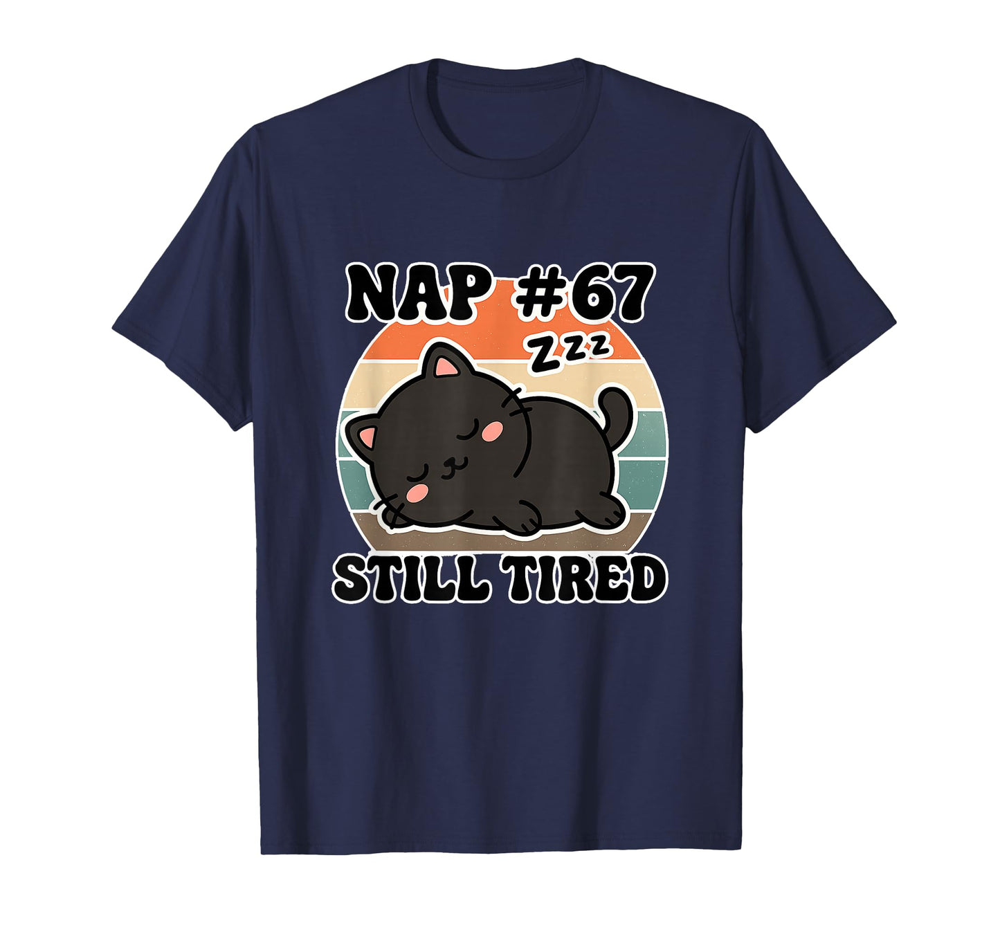 Kawaii Anime Cat NAP 67 Quote 6 7 Meme Graphic Tees T-Shirt