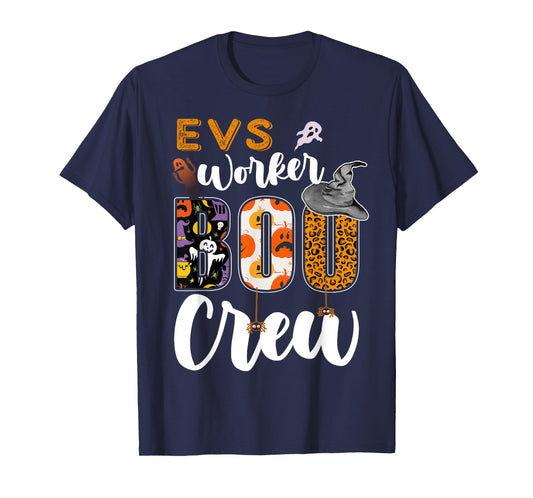 EVS Worker Boo Crew Halloween Environmental Services Match T-Shirt
