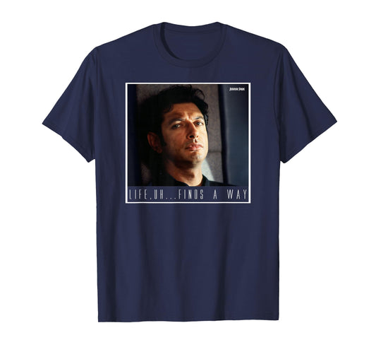 Jurassic Park Ian Malcolm Life Finds A Way Graphic T-Shirt T-Shirt