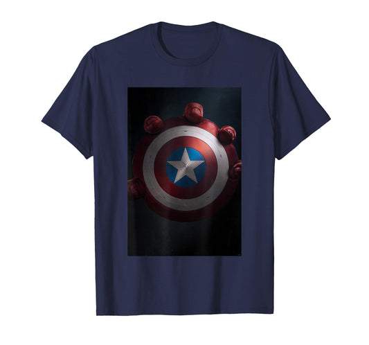 Marvel Studios Captain America 4: Brave New World Poster Art T-Shirt