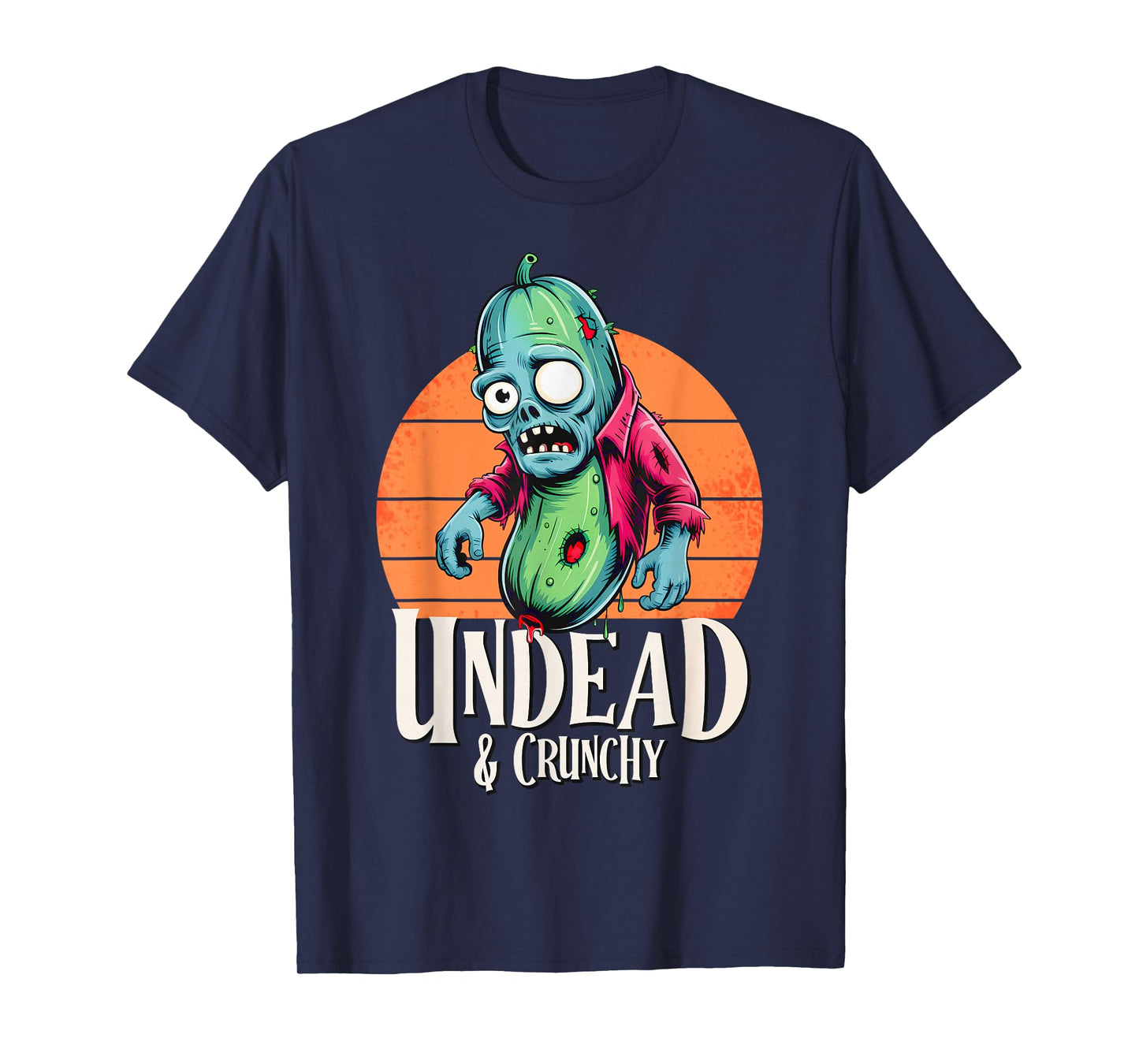 Undead & Crunchy – Funny Zombie Cucumber Halloween T-Shirt