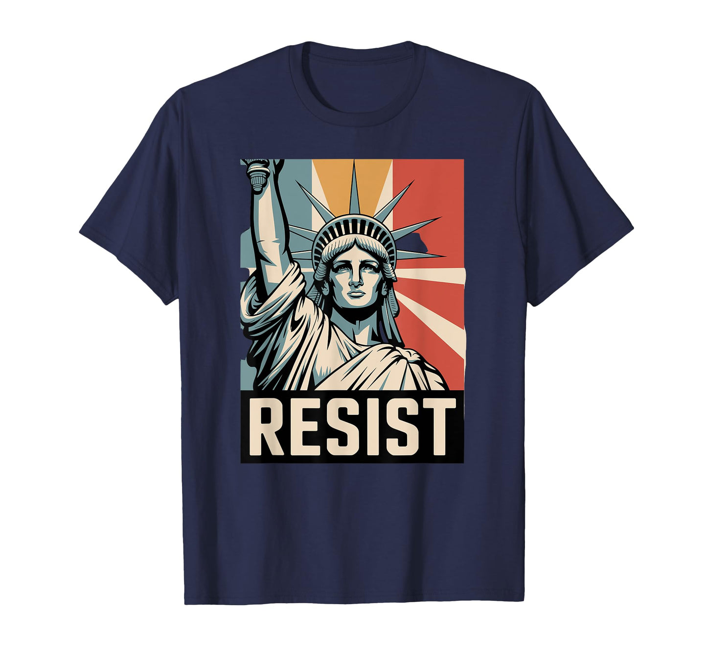 Statue of Liberty Resist Activism Art T-Shirt