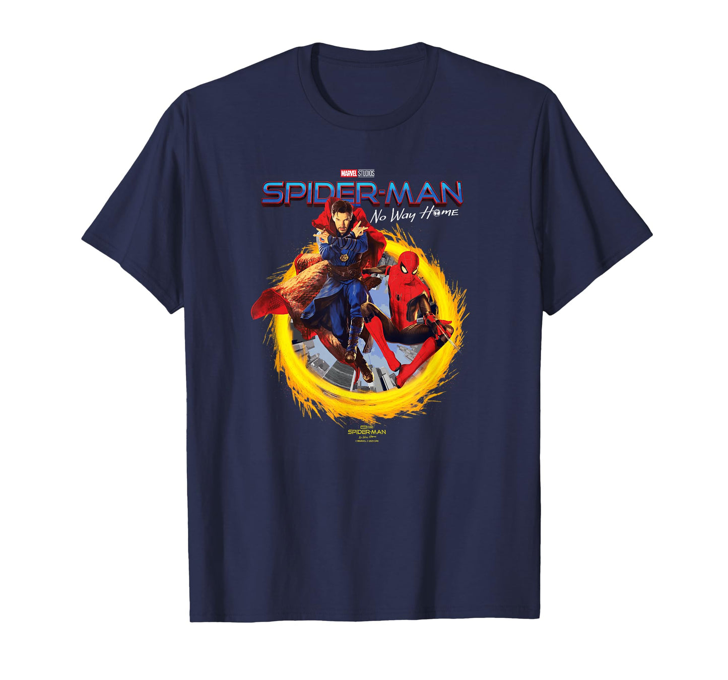 Marvel Spider-Man No Way Home Spidey Doctor Strange Poster T-Shirt