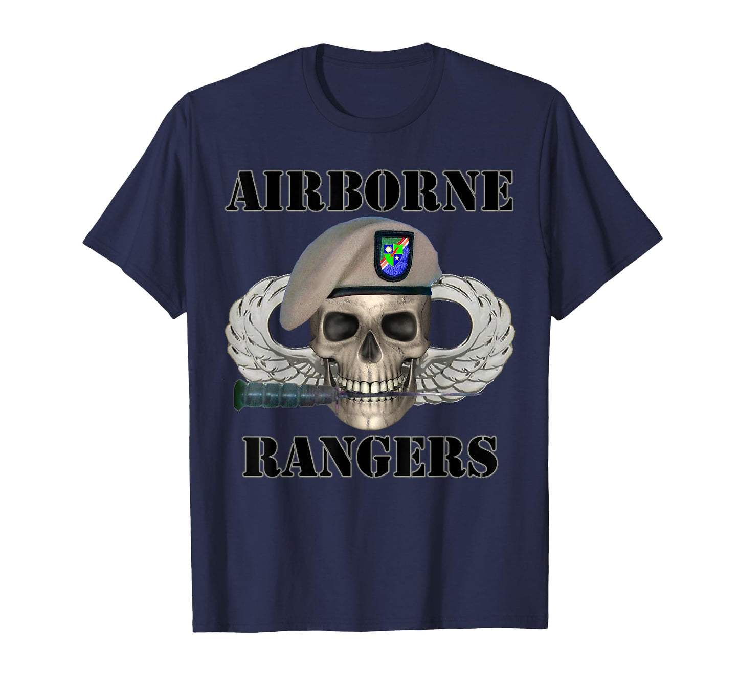 Airborne Rangers - Army Vets of Ft Benning Rangers Design T-Shirt