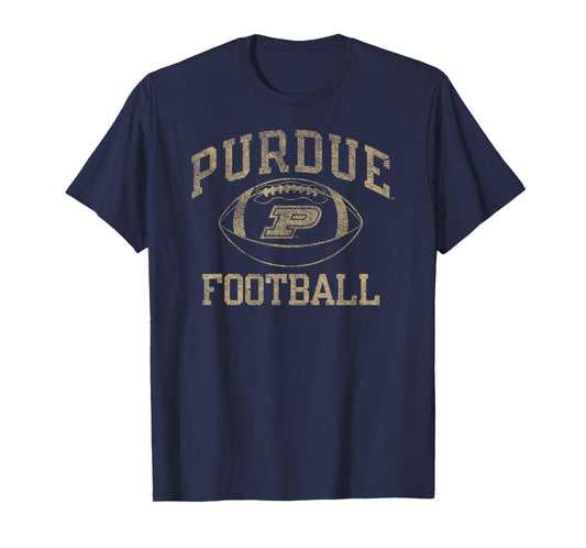 Purdue Boilermakers Football Intensity Vintage Black T-Shirt