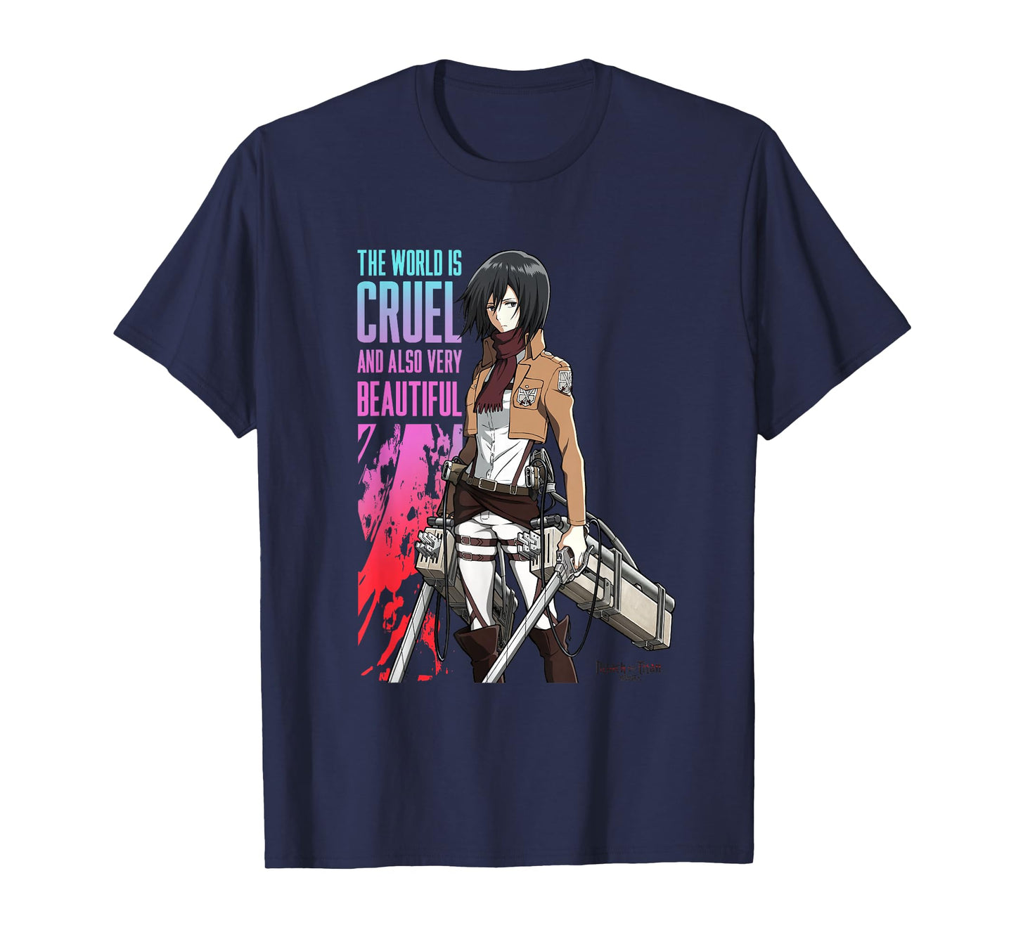 Attack on Titan The World is Cruel AOT Anime T-Shirt