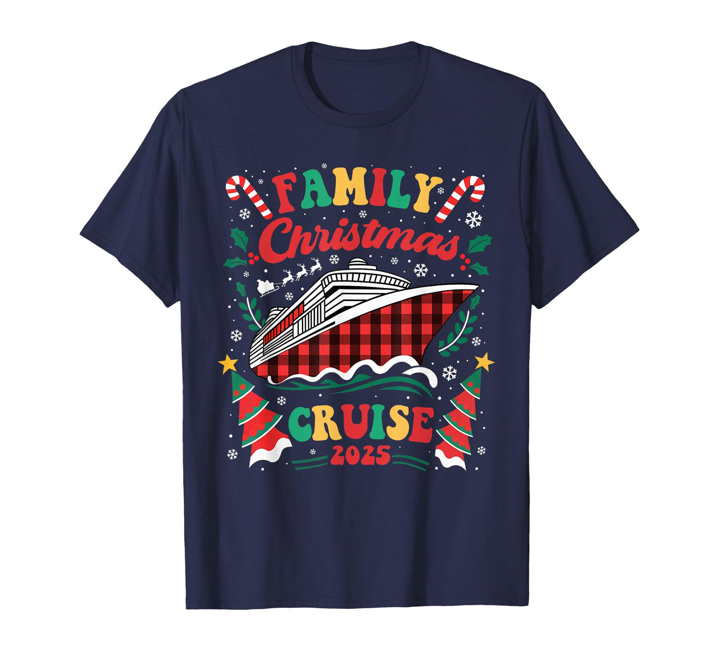 Family Christmas Cruise 2025 Family Matching Merry Christmas T-Shirt
