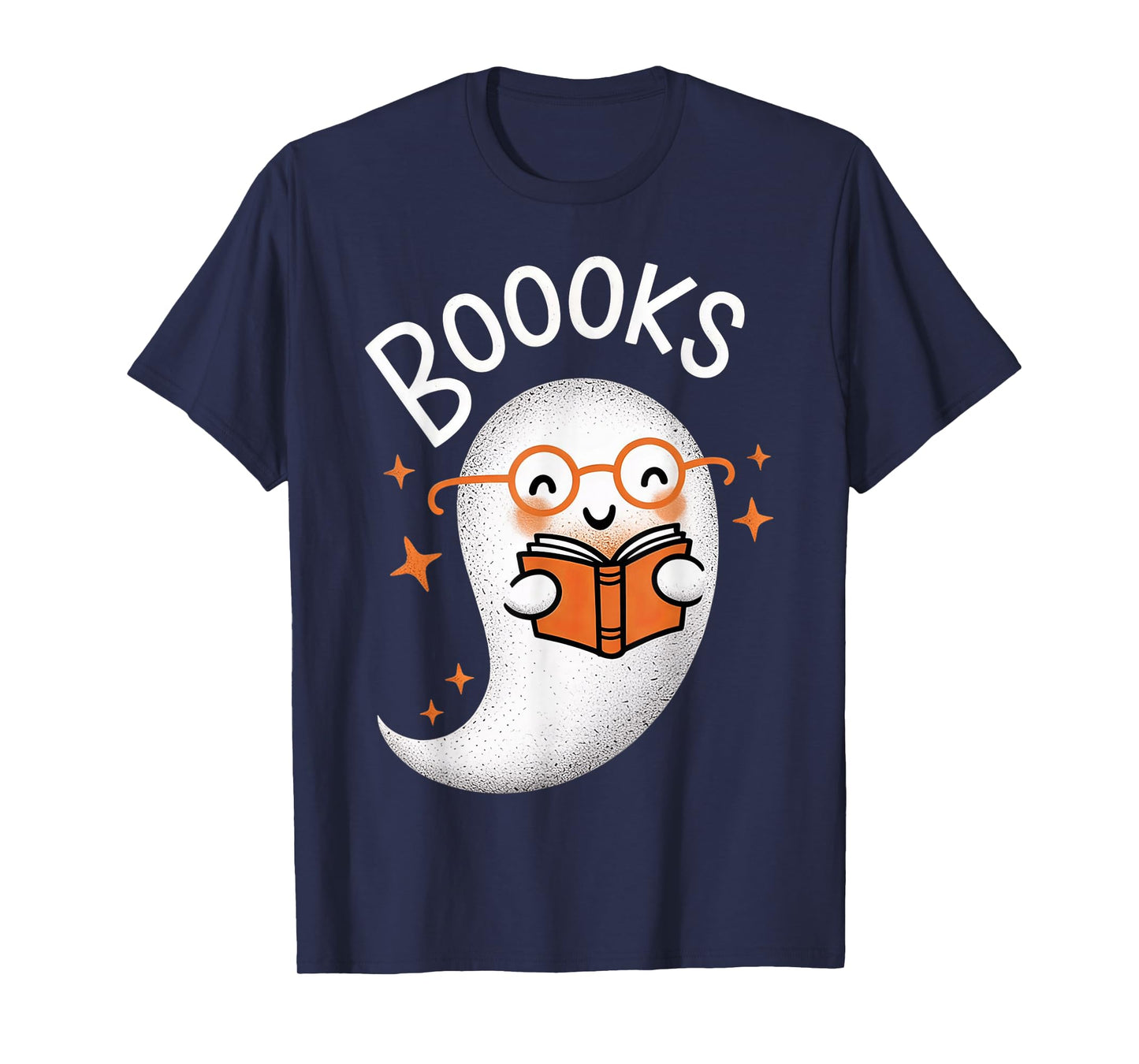 Booooks Ghost Halloween Teacher Book Library Reading T-Shirt