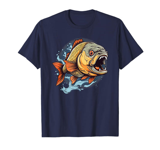 Cool Piranha Lake and Fish Monster Lovers T-Shirt
