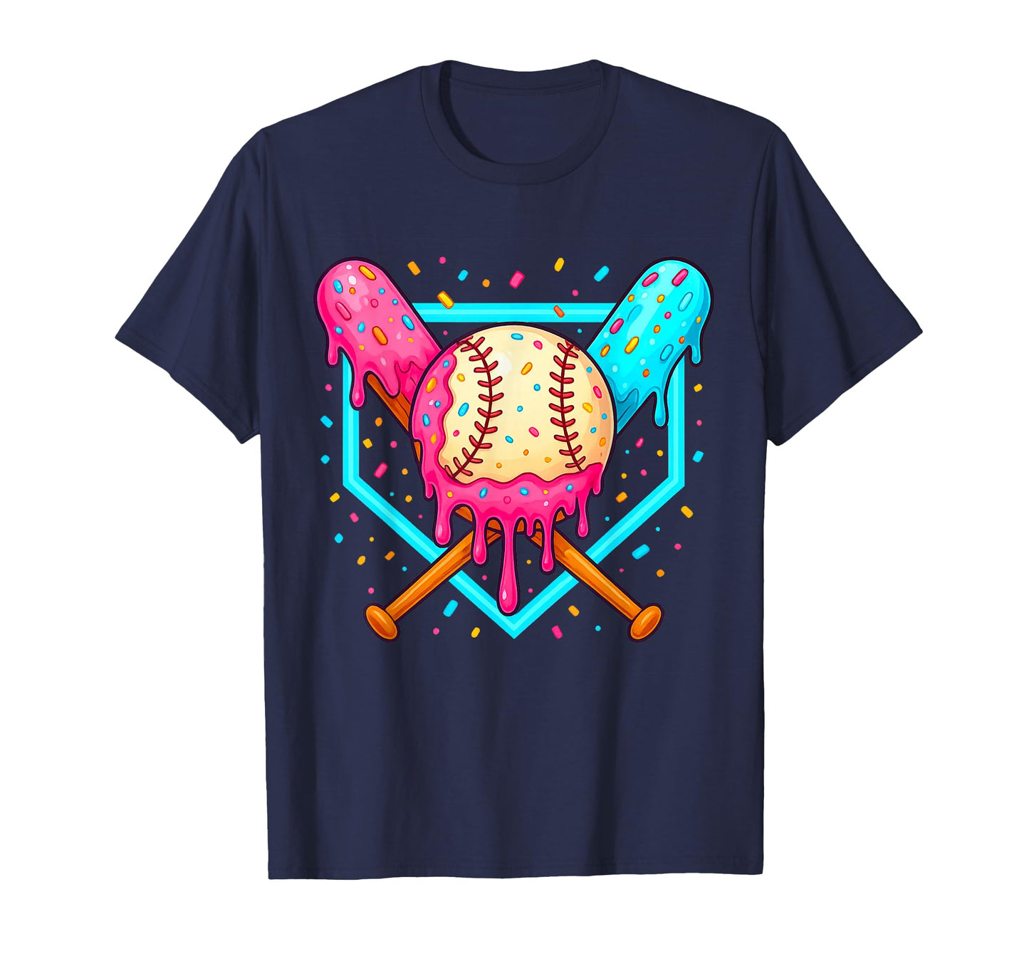 Ice Cream Baseball Drip Respect The Drip Youth Boy Baseball T-Shirt