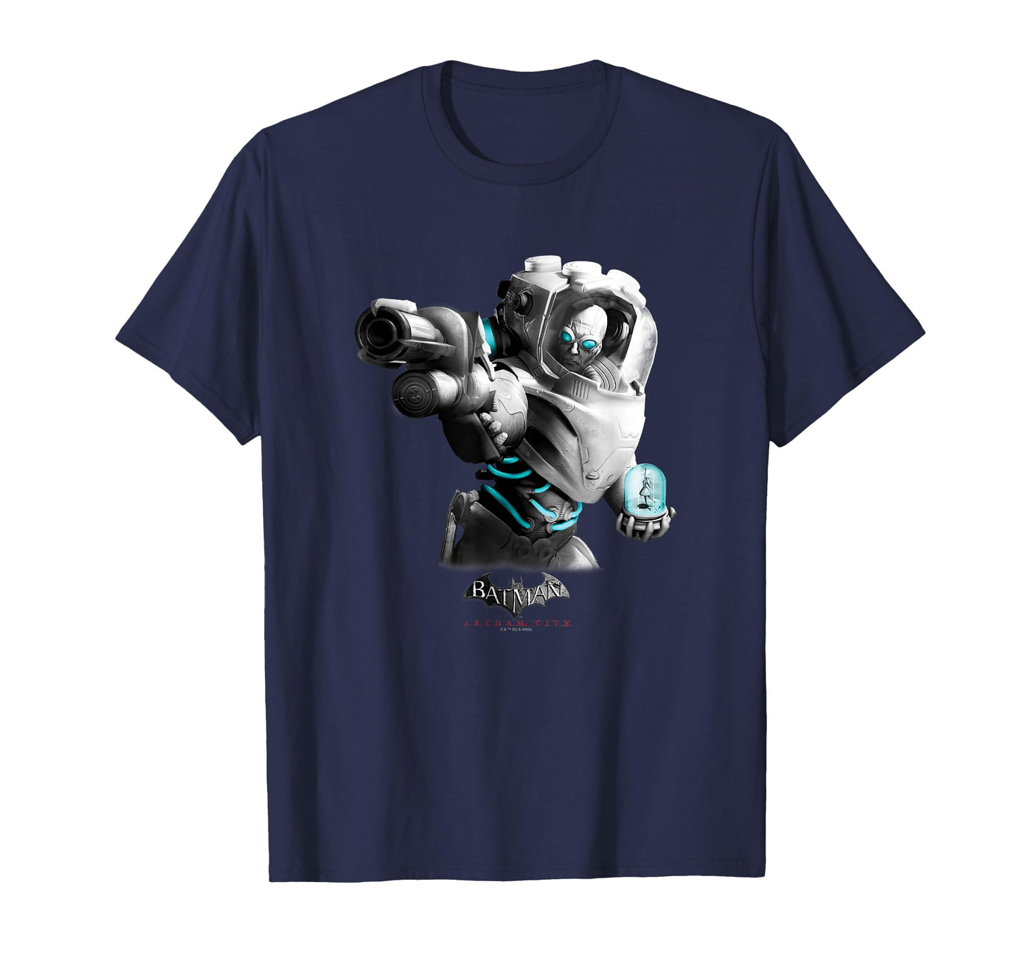 Batman: Arkham City Mister Freeze Villain Distressed Poster T-Shirt