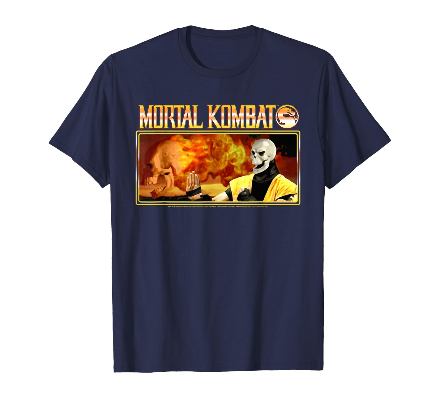 Mortal Kombat Inferno Scorpion Retro 90's Video Game T-Shirt