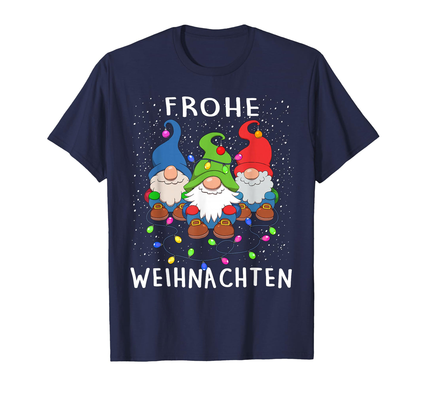 Funny Gnomes Merry Christmas Frohe Weihnachten T-Shirt