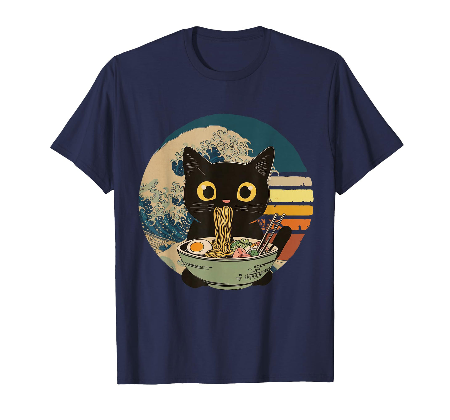 Cat Ramen Noodles Cat Japanese Kawaii Cat Japan Anime Cat T-Shirt