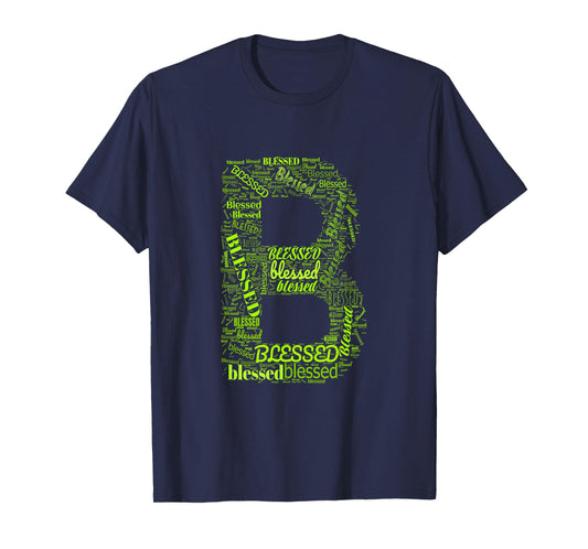Green B - Blessed In Countless Ways Green Graphic T-Shirt