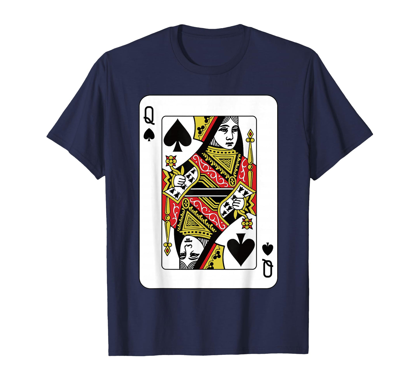 Queen of Spades Playing Card Poker T-Shirt