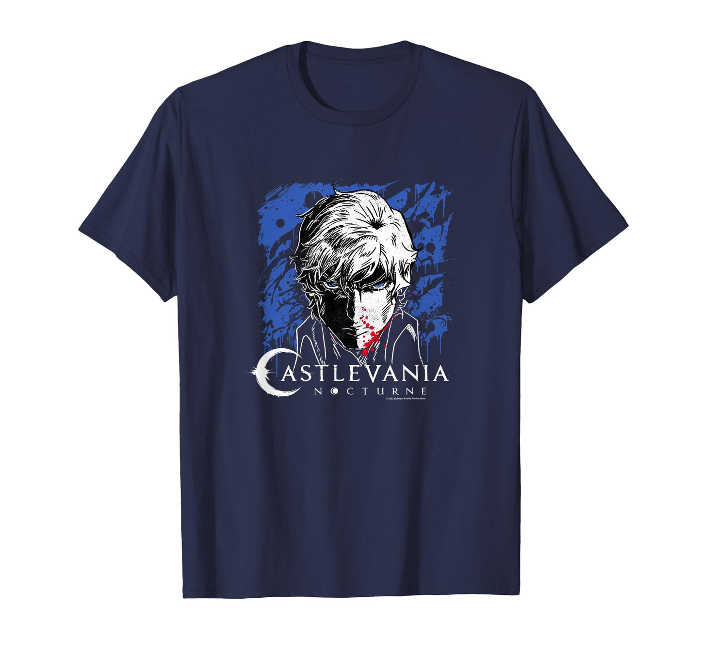 Castlevania: Nocturne Blood Covered Richter Face Portrait T-Shirt