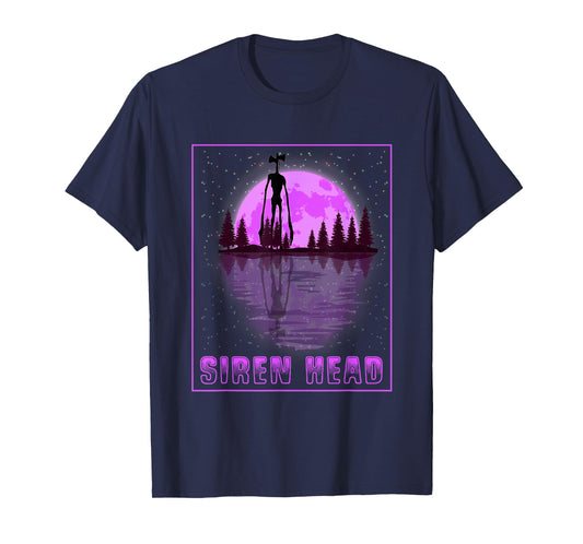 Siren Head and a Purple Full Moon T-Shirt