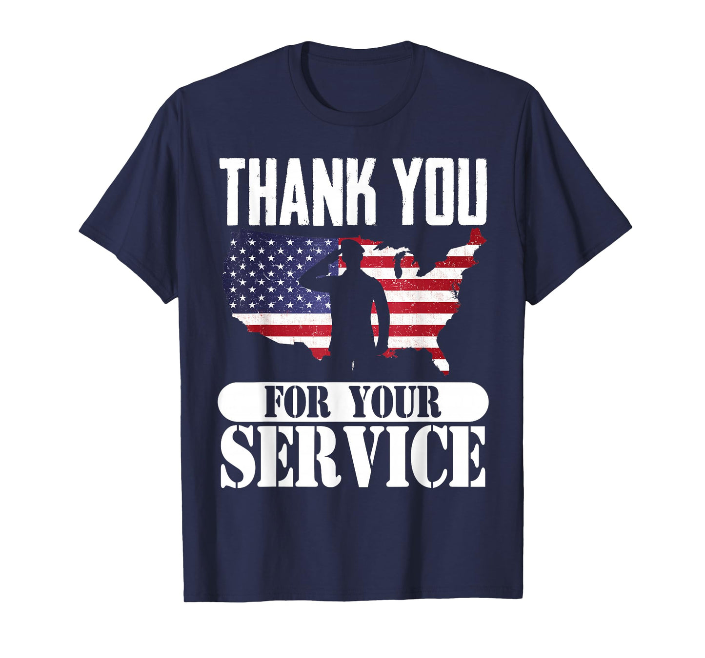 Thank You for Your Service Patriotic Veterans Day T-Shirt Small