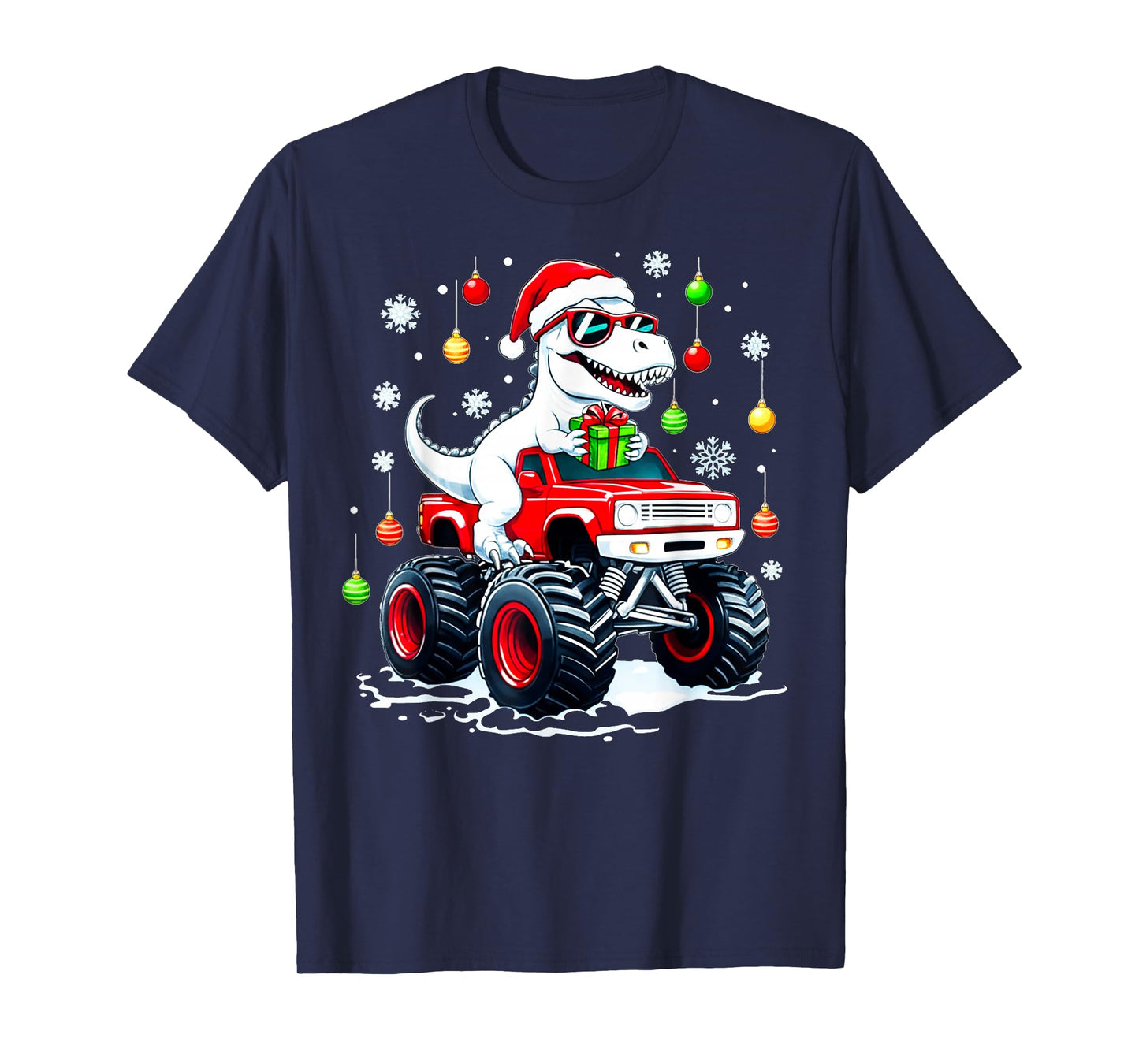 Dinosaur Christmas Shirt for Boys.trex Christmas T-Shirt