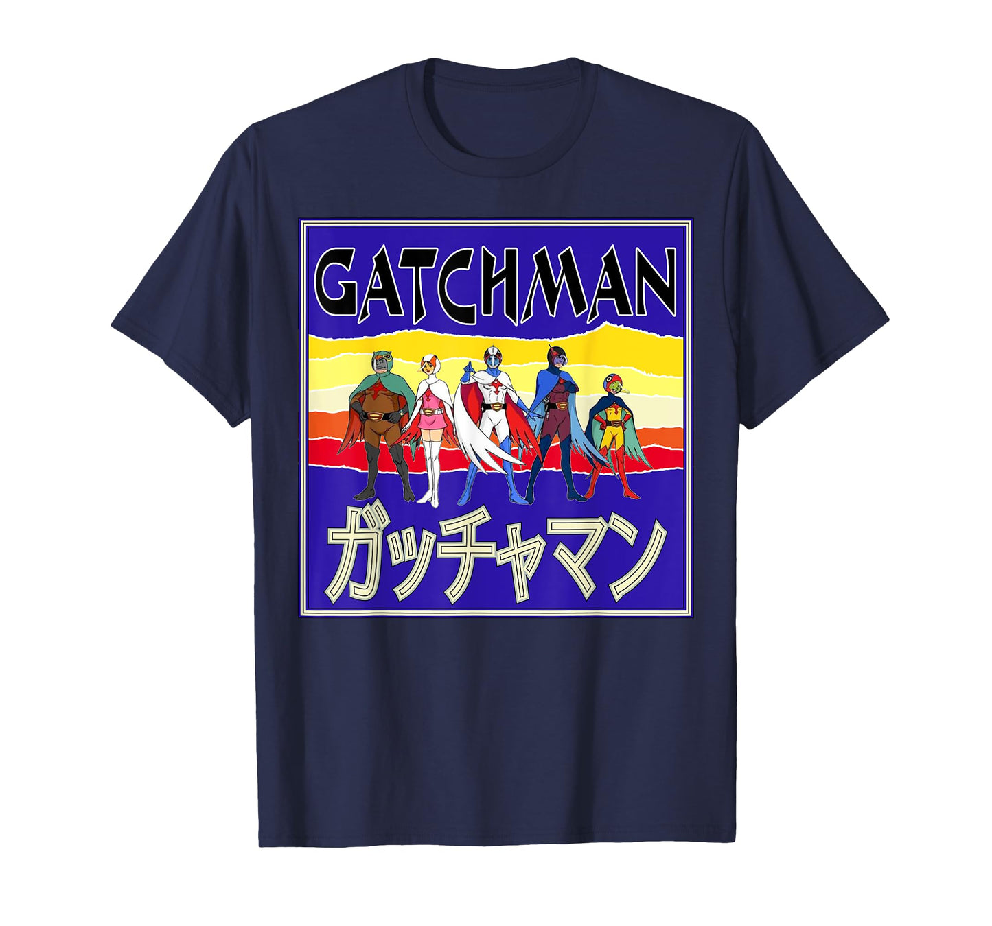 Battle of the Planets Gatchaman G Force Retro Cover T-Shirt