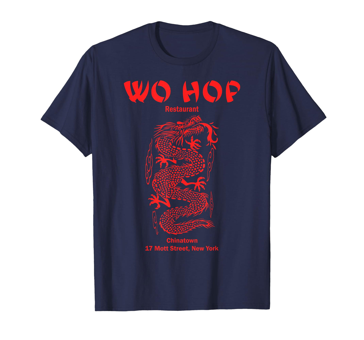Red Wo hop Restaurant Chinatown, Serpent Dragon Vintage T-Shirt
