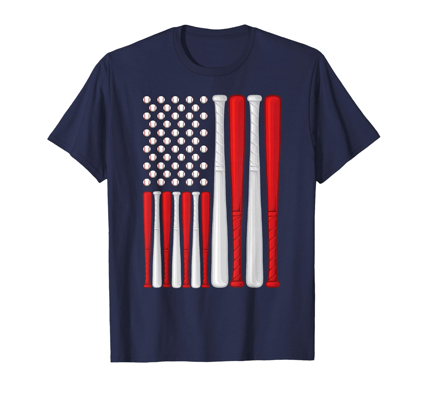 USA Flag - American Baseball Flag - Vintage Baseball Flag T-Shirt