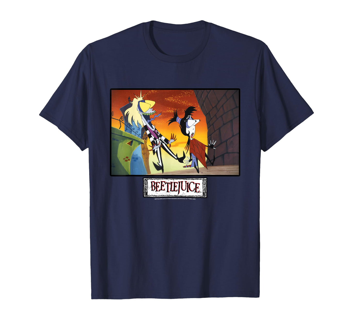 Beetlejuice and Lydia Surprised Bug Eyes T-Shirt