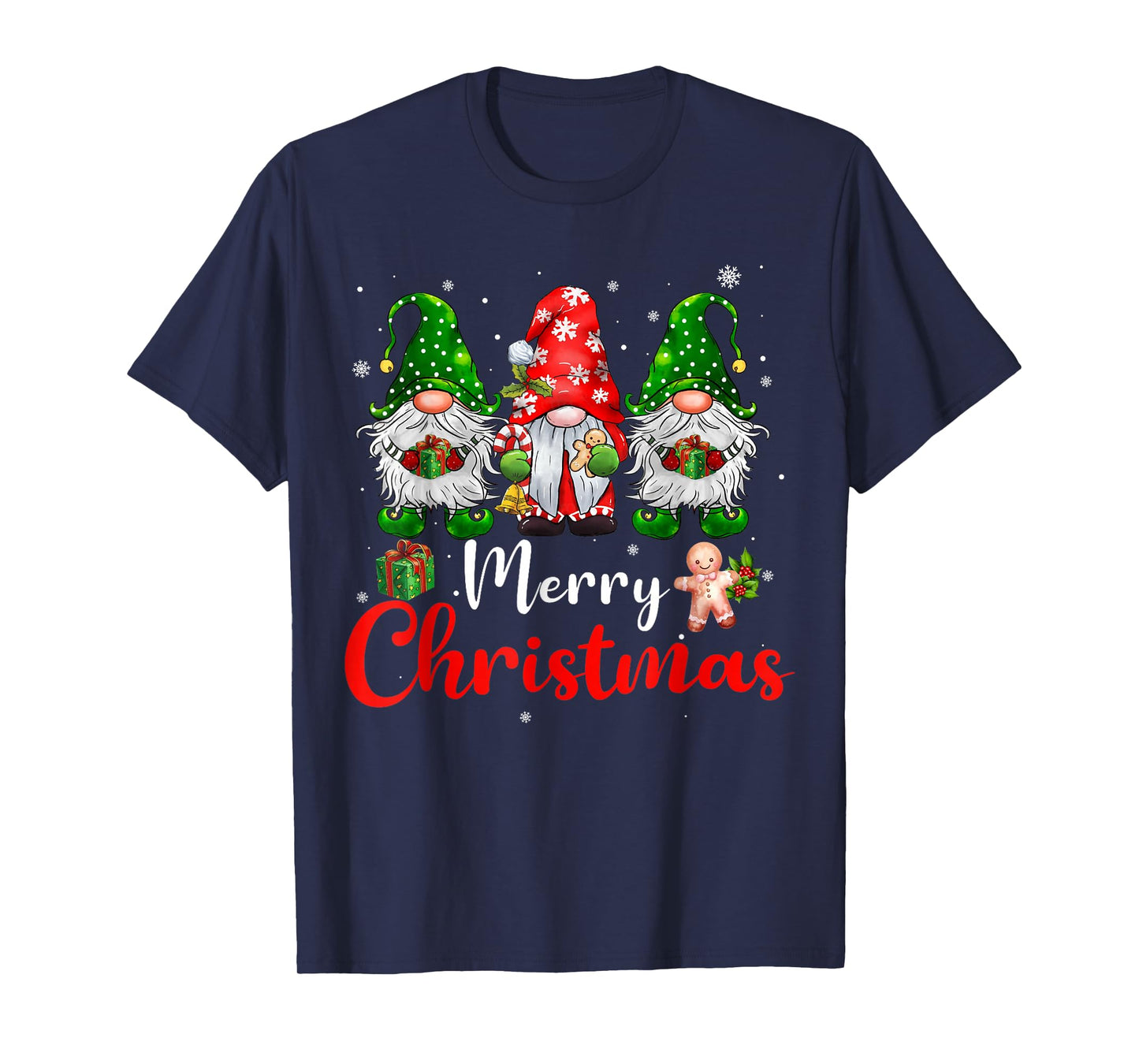 Merry Christmas Gnomes Xmas Family Men Women T-Shirt