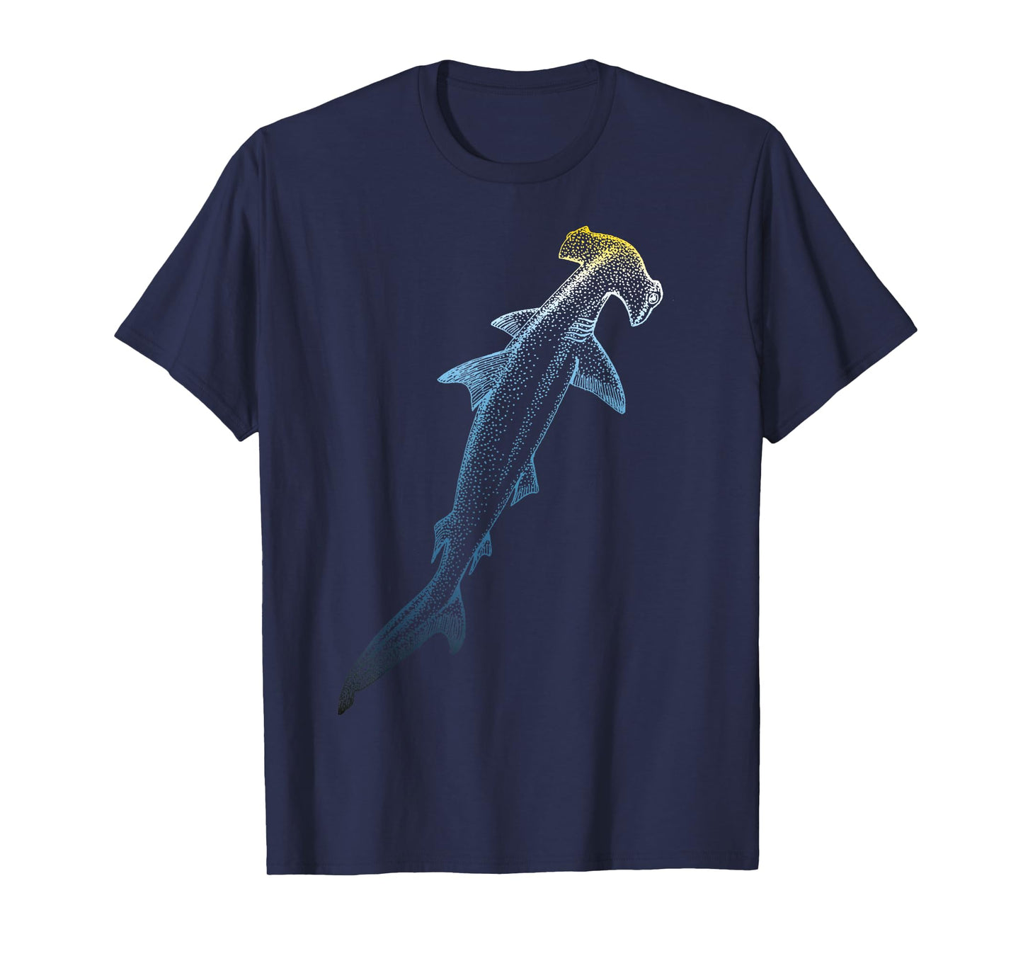 Beautiful Colors Swimming Hammerhead Shark Lovers T-Shirt