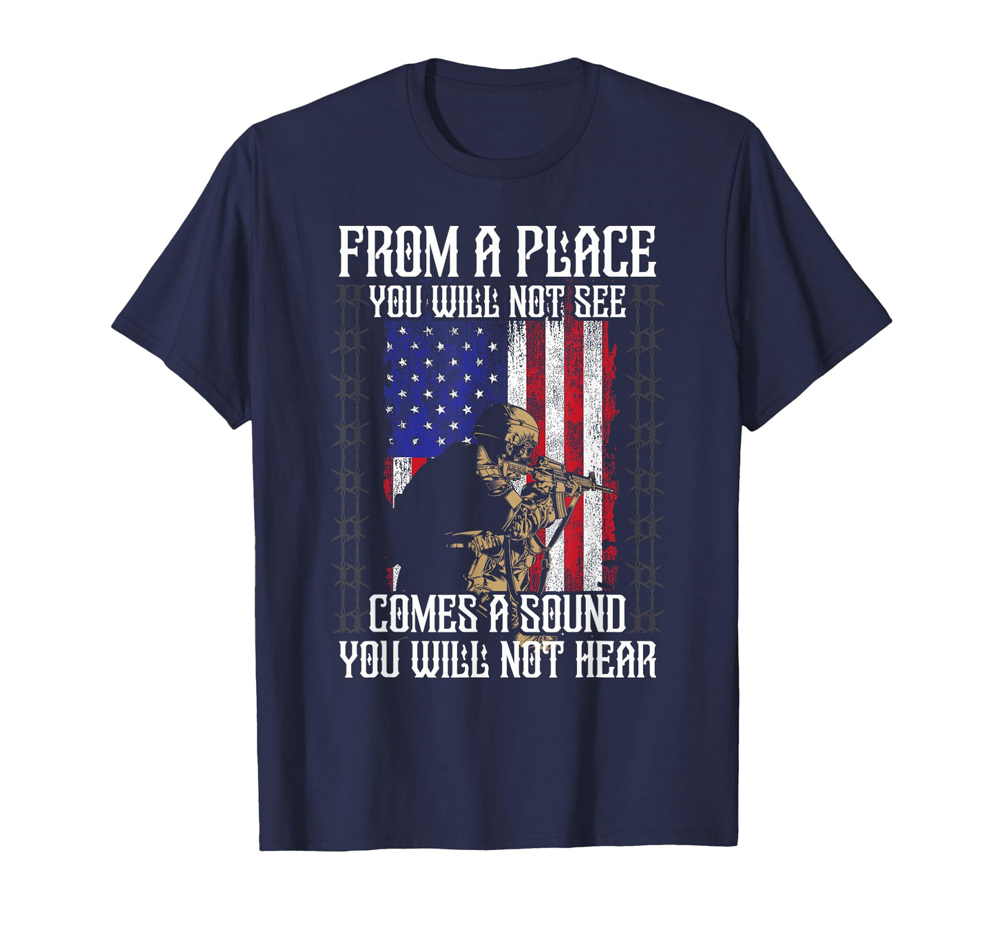 Sniper Military Sharpshooter Shooting Noise Marksman Shooter T-Shirt