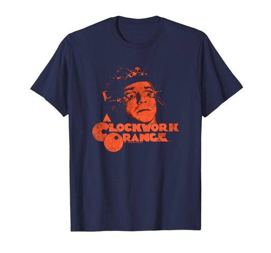 A Clockwork Orange Posterized Alex Face T-Shirt, Small, Black