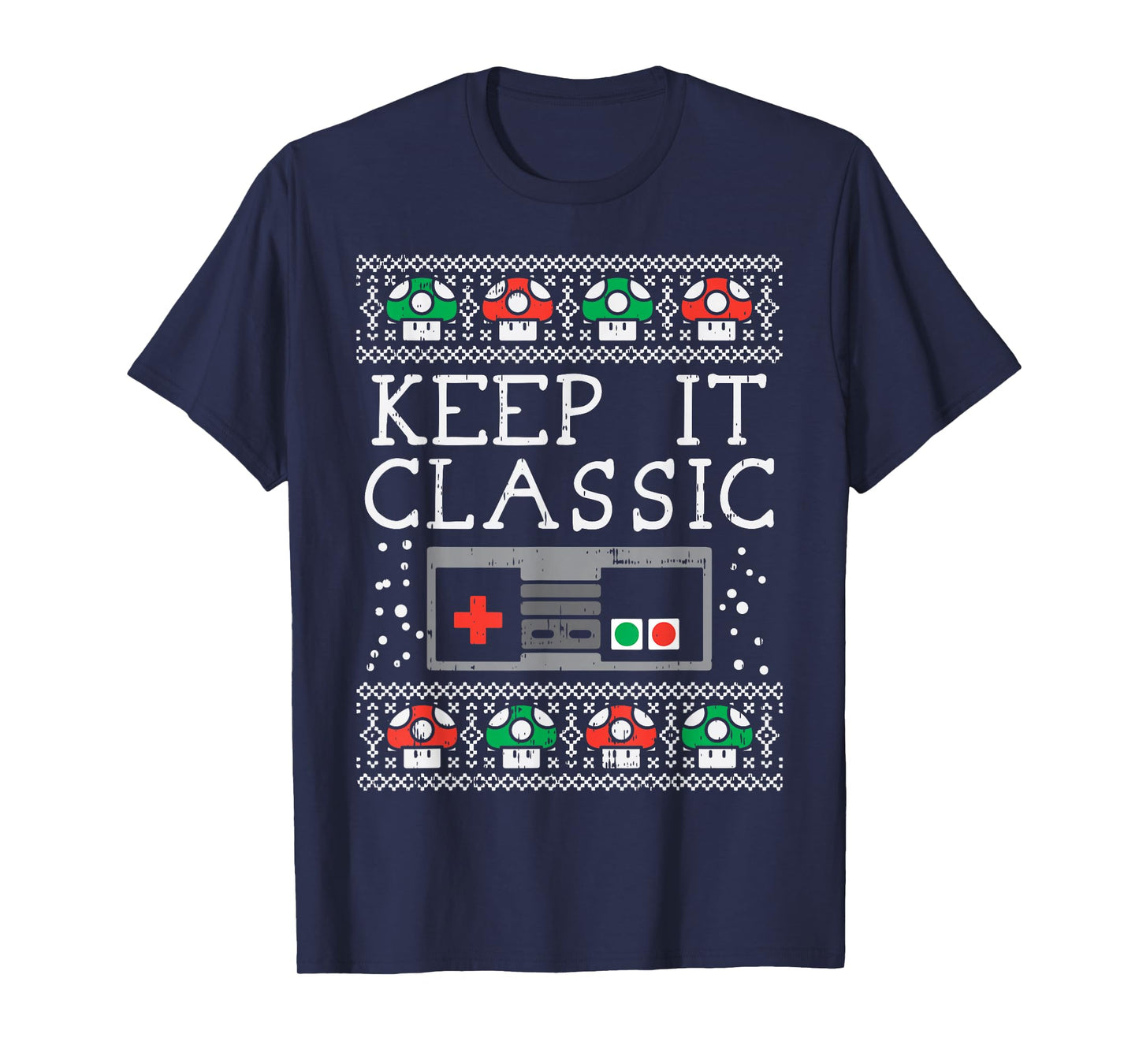 Keep It Classic Video Game Retro Ugly Christmas Gamer PJ T-Shirt