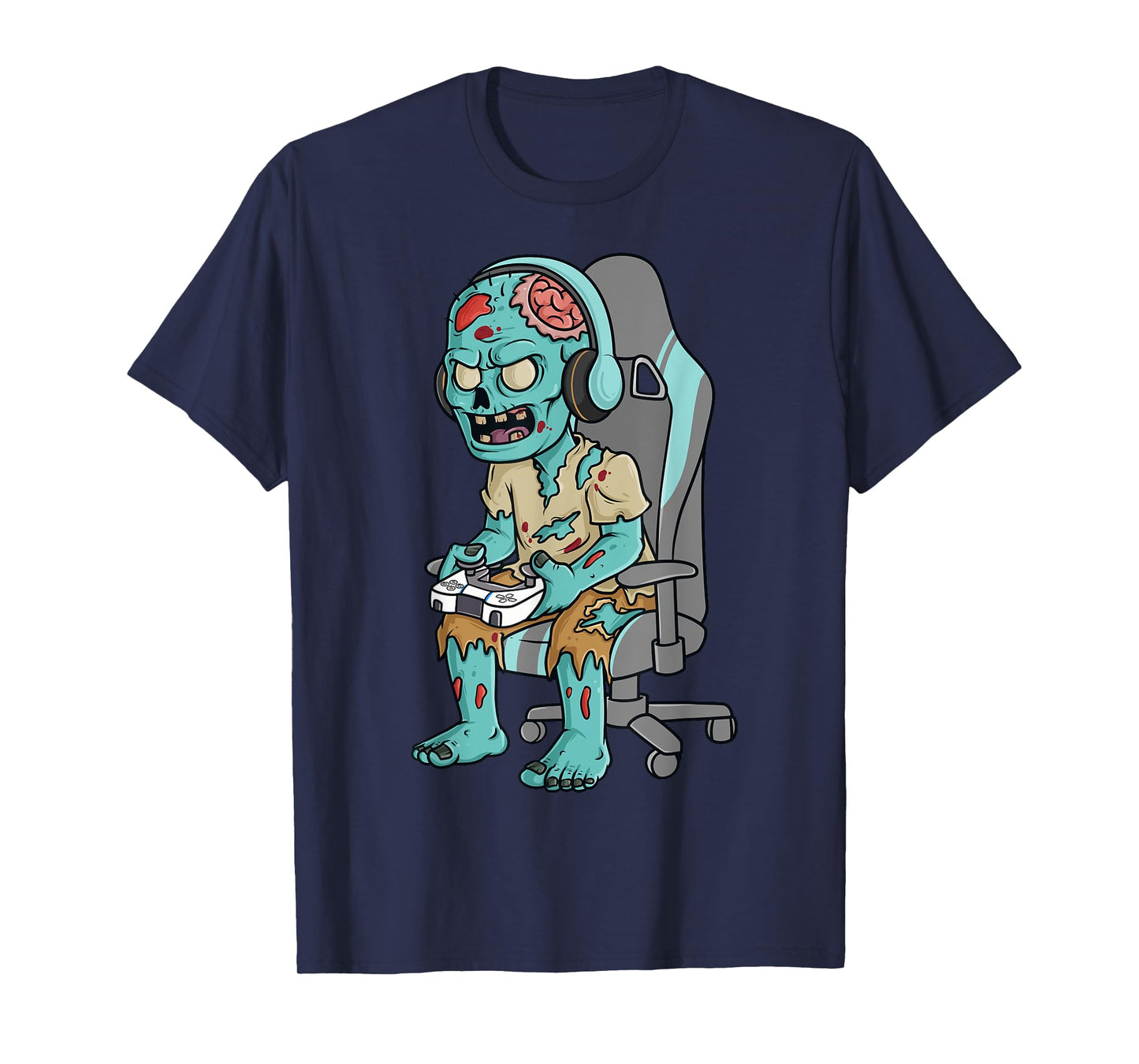 Gamer Halloween Zombie Scary Gaming Boys Kids Teen T-Shirt