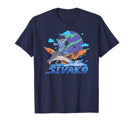 Avatar: The Way Of Water Sivako Riding Above Water Big Logo T-Shirt
