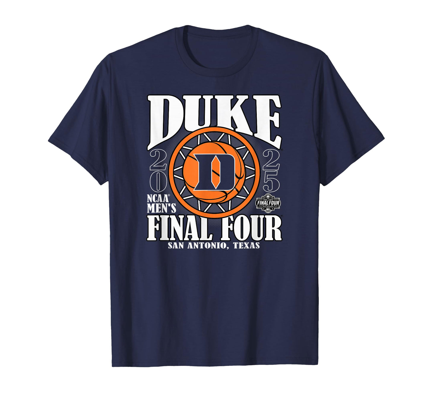 Duke Blue Devils Final Four 2025 Men's Basketball Dunk Royal T-Shirt