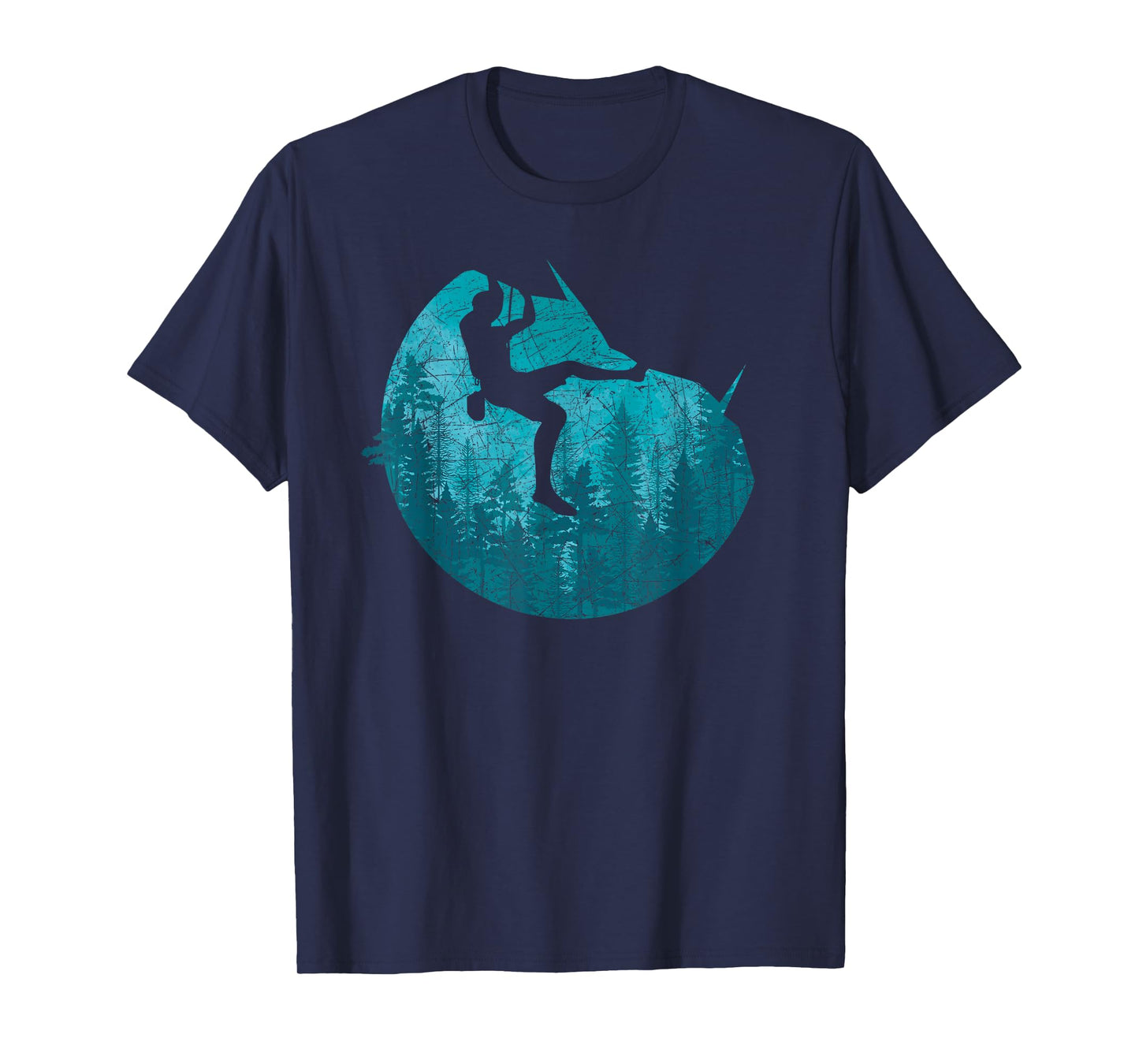 Forest Climber Bouldering Climb Outdoor Rock Climbing T-Shirt