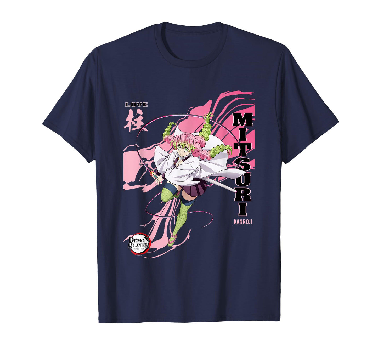 Demon Slayer: Infinity Castle Mitsuri Kanroji Love Art T-Shirt