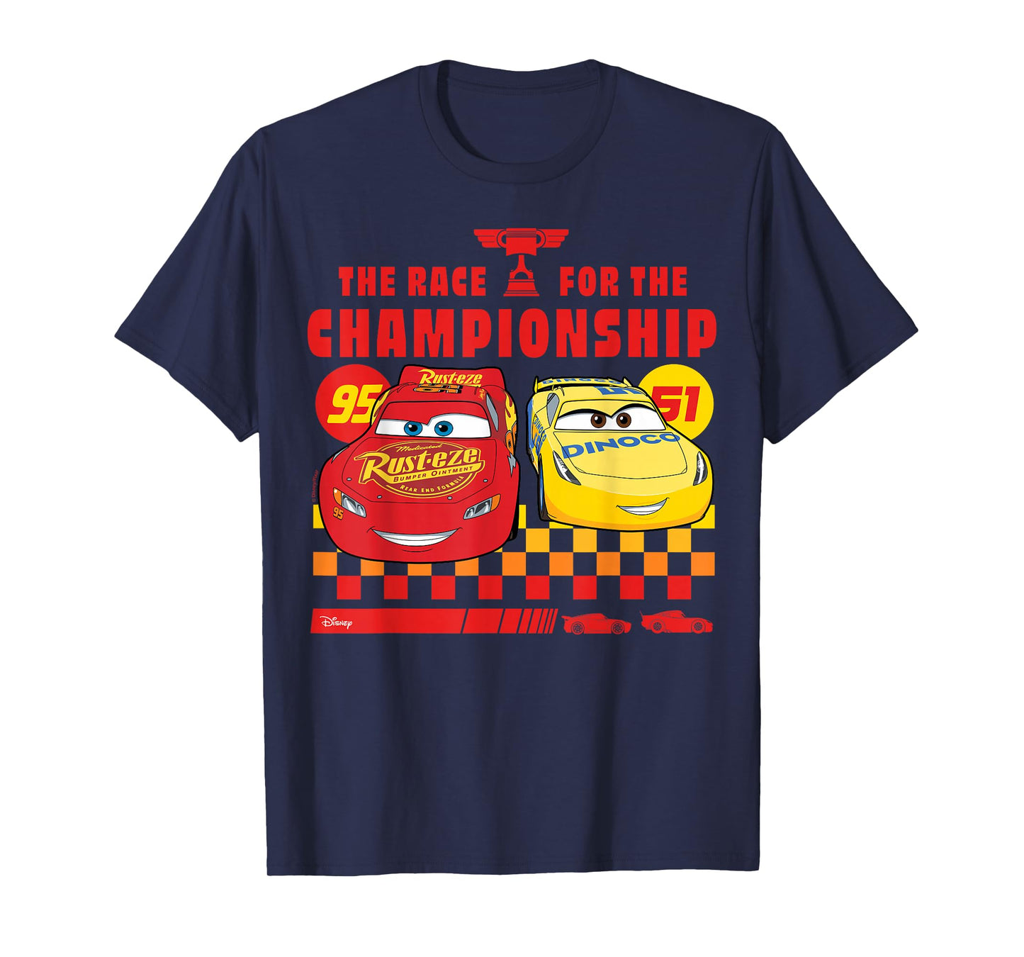 Disney Pixar Cars - Lightning And Cruz Race For Championship T-Shirt