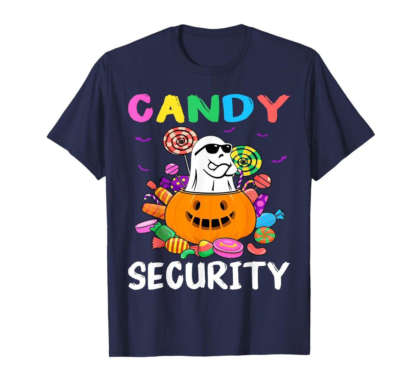 Candy Security Ghost Halloween Costume T-Shirt