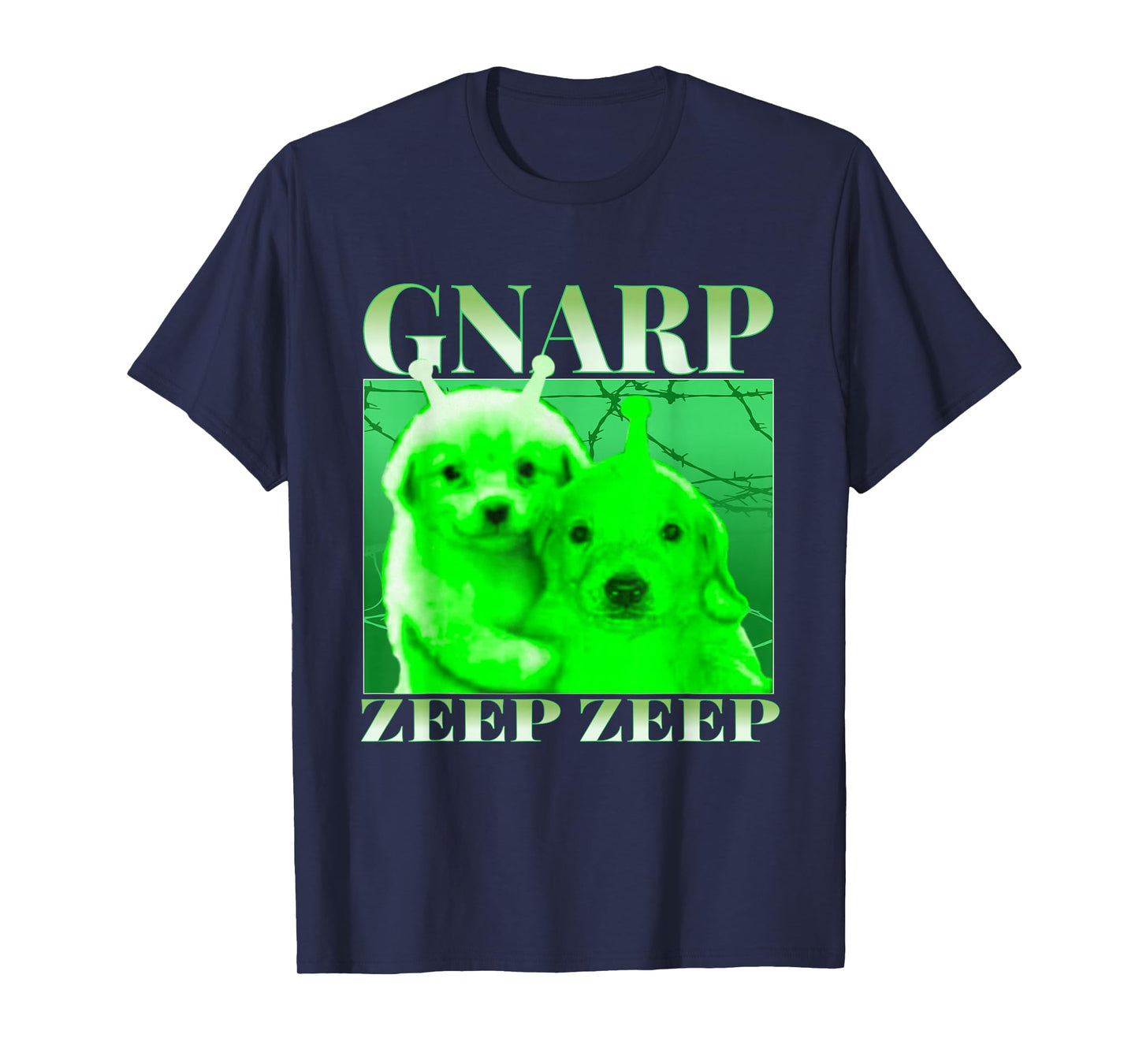 Glerp Glorp Funny Alien Dog Meme Brainrot Dank Memes T-Shirt