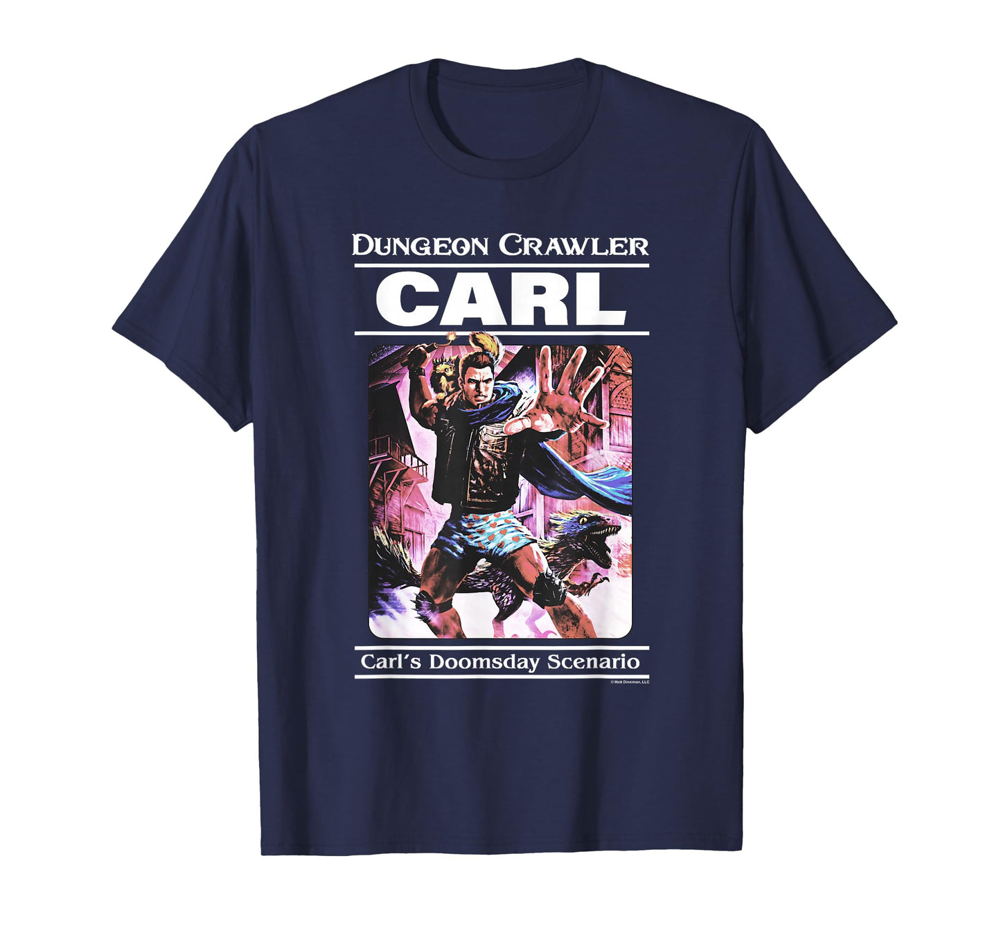 Dungeon Crawler Carl Vintage Paperback Illustration Book T-Shirt
