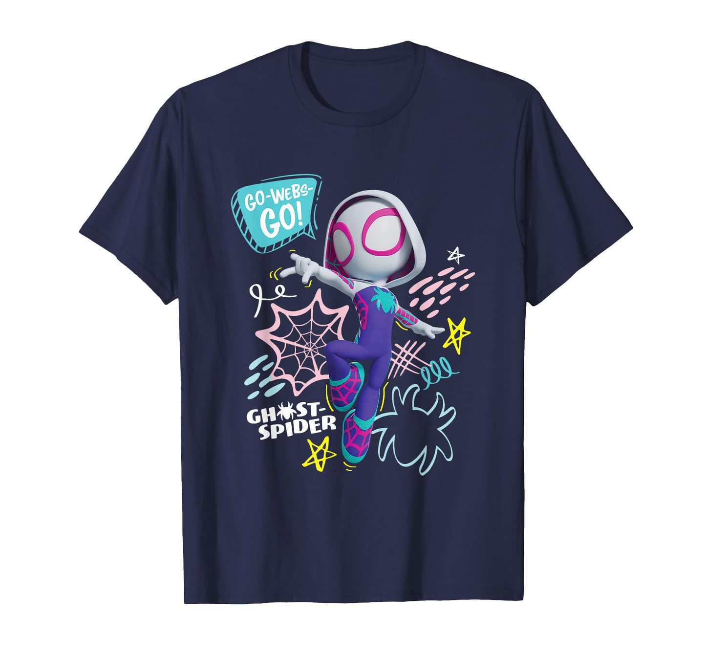 Marvel Spidey And His Amazing Friends Ghost-Spider Go Webs! T-Shirt