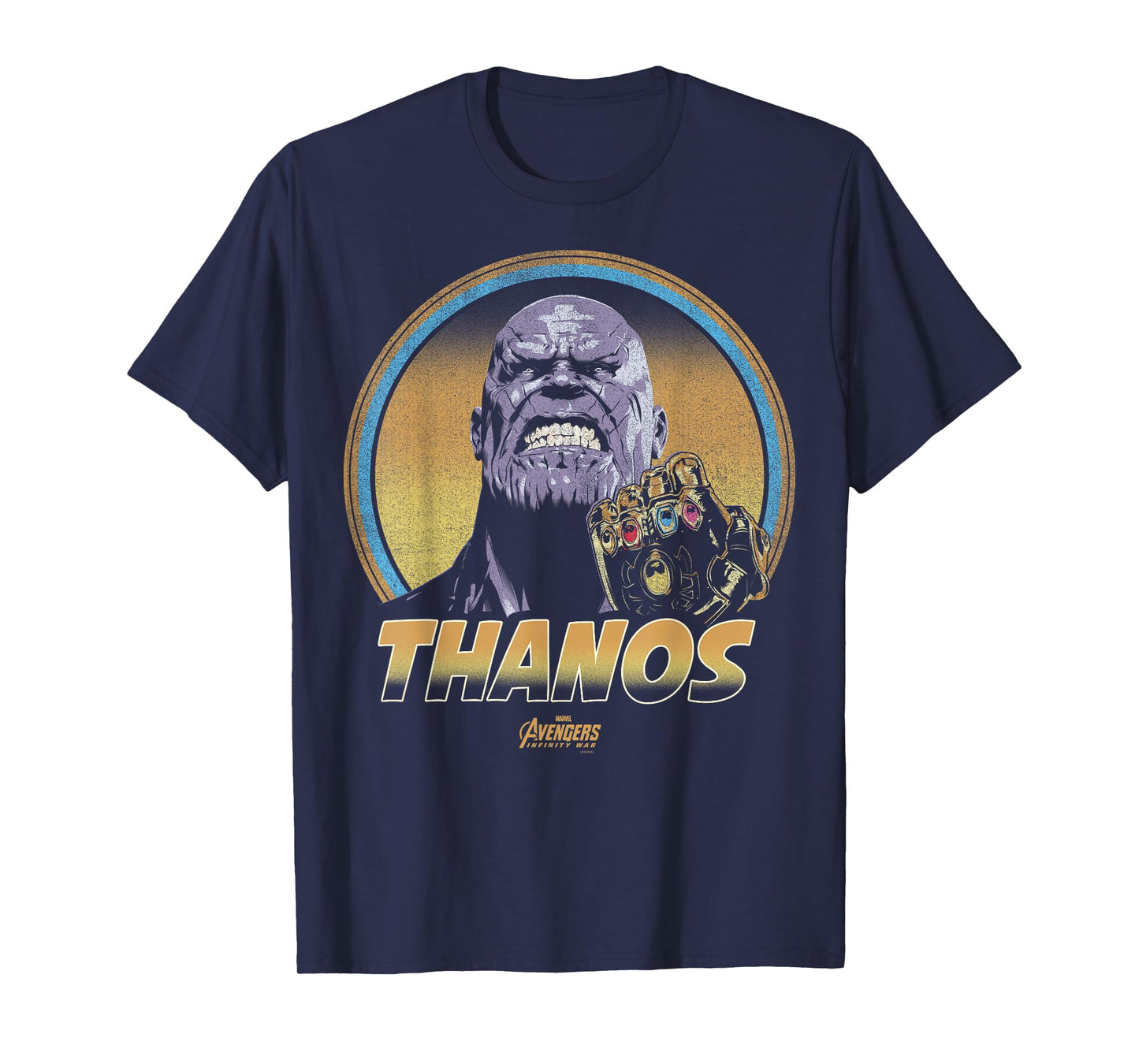 Marvel Infinity War Thanos Vintage Portrait Graphic T-Shirt T-Shirt