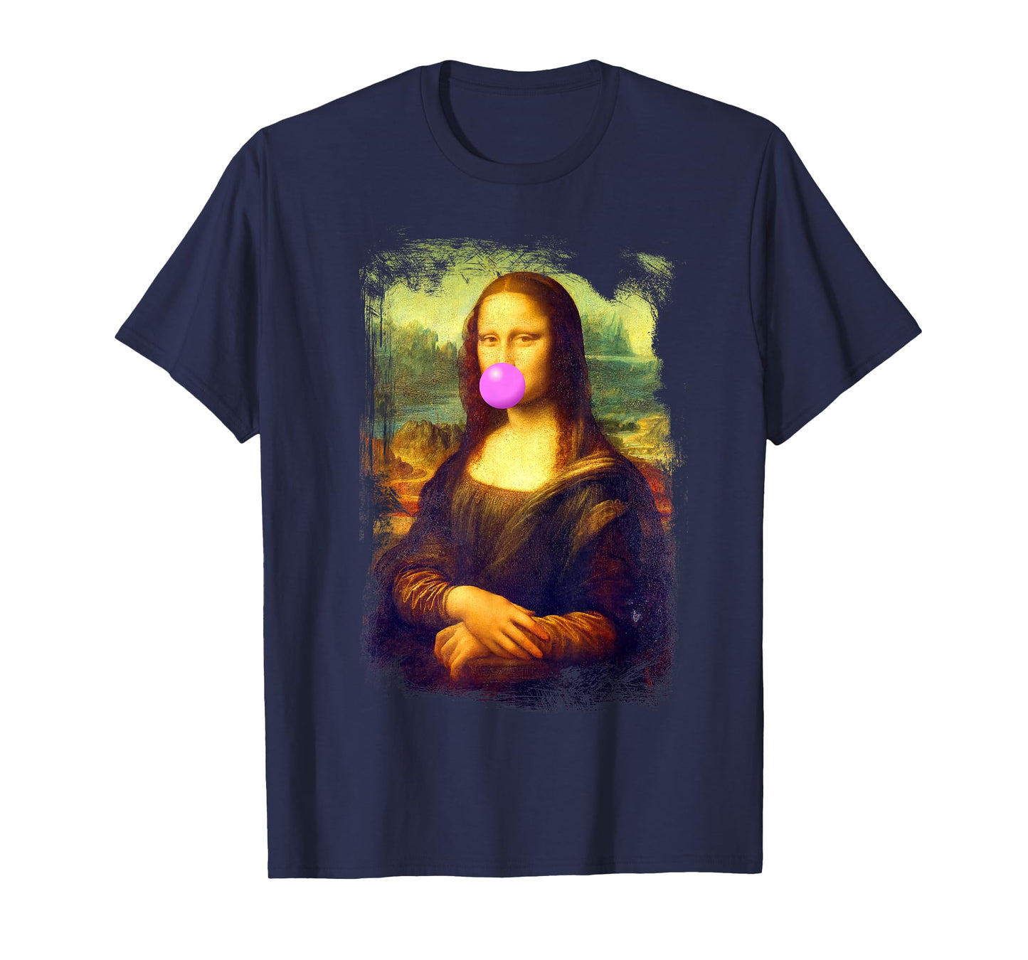 Mona Lisa blowing bubble gum T-Shirt